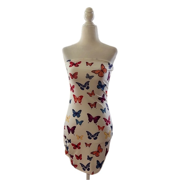 NWOT Women’s Superdown, Butterfly mini tube dress - Picture 2 of 7